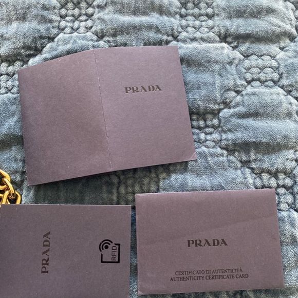 Prada Black Nylon Shoulder Bag with Gold Hardware - Picture 6 of 6